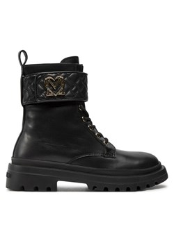 LOVE MOSCHINO Trapery JA24175G1LIA0000 Czarny ze sklepu MODIVO w kategorii Botki - zdjęcie 182674294