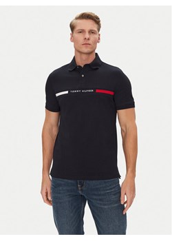 Tommy Hilfiger Polo Chest Insert MW0MW38130 Granatowy Regular Fit ze sklepu MODIVO w kategorii T-shirty męskie - zdjęcie 182674361