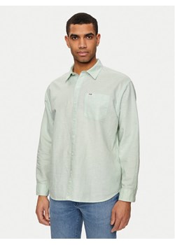 Wrangler Koszula W5D6LOX6U 112330800 Turkusowy Relaxed Fit ze sklepu MODIVO w kategorii Koszule męskie - zdjęcie 182674452