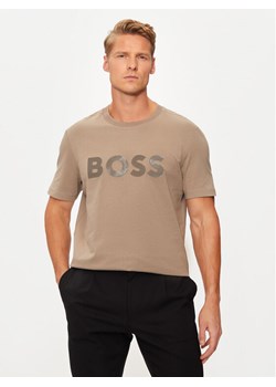 BOSS T-Shirt Mirror 2 50525087 Beżowy Regular Fit ze sklepu MODIVO w kategorii T-shirty męskie - zdjęcie 182674561