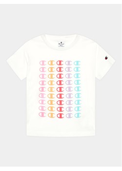 Champion T-Shirt 404618 Biały Regular Fit ze sklepu MODIVO w kategorii T-shirty chłopięce - zdjęcie 182674622