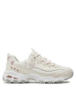 Skechers Sneakersy D'Lites-Ladies Night 149267/WLV Biały ze sklepu MODIVO w kategorii Buty sportowe damskie - zdjęcie 182674632
