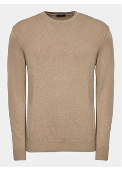 Sisley Sweter 102HS1B17 Beżowy Slim Fit ze sklepu MODIVO w kategorii Swetry męskie - zdjęcie 182674693