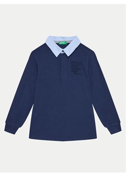 United Colors Of Benetton Polo 3088C301K Granatowy Regular Fit ze sklepu MODIVO w kategorii T-shirty chłopięce - zdjęcie 182674703