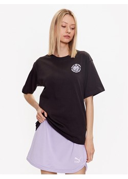 Puma T-Shirt Downtown 538362 Czarny Relaxed Fit ze sklepu MODIVO w kategorii Bluzki damskie - zdjęcie 182674933