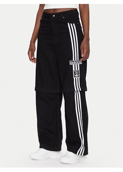 adidas Jeansy Adibreak JD0082 Czarny Wide Leg ze sklepu MODIVO w kategorii Jeansy damskie - zdjęcie 182674964