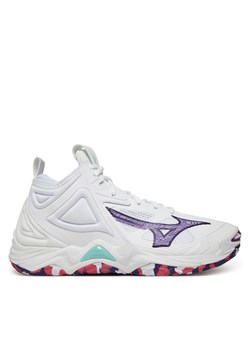 Mizuno Buty halowe Wave Momentum 3 Mid V1GC2317 Biały ze sklepu MODIVO w kategorii Buty sportowe damskie - zdjęcie 182675061