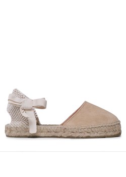 Manebi Espadryle Suede Flat Valenciana Espadrilles K 1.1 P0 Beżowy ze sklepu MODIVO w kategorii Espadryle damskie - zdjęcie 182675263