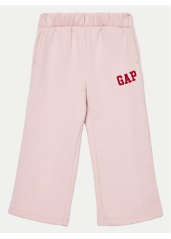 Gap Spodnie dresowe 626265-00 Różowy Wide Leg ze sklepu MODIVO w kategorii Spodnie dziewczęce - zdjęcie 182675330