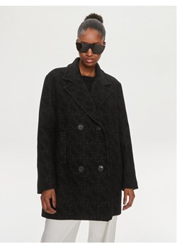 Pinko Płaszcz wełniany 101875 Y82W Czarny Regular Fit ze sklepu MODIVO w kategorii Płaszcze damskie - zdjęcie 182675404