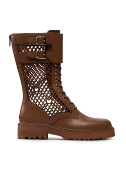 PINKO Botki Noemi Stivale PE 22 BLKS1 1H212D Y87W Brązowy ze sklepu MODIVO w kategorii Workery damskie - zdjęcie 182675464
