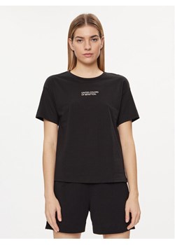 United Colors Of Benetton Koszulka piżamowa 30963M04R Czarny Regular Fit ze sklepu MODIVO w kategorii Piżamy damskie - zdjęcie 182675621