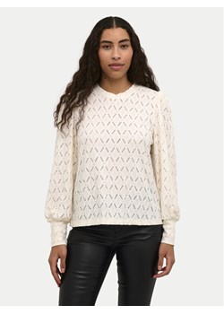 Kaffe Bluzka Tine 10509099 Écru Regular Fit ze sklepu MODIVO w kategorii Bluzki damskie - zdjęcie 182675814