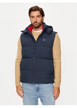 Tommy Jeans Kamizelka Essential DM0DM20465 Granatowy Regular Fit ze sklepu MODIVO w kategorii Kamizelki męskie - zdjęcie 182675862
