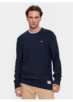Tommy Jeans Sweter DM0DM15060 Granatowy Regular Fit ze sklepu MODIVO w kategorii Swetry męskie - zdjęcie 182675881