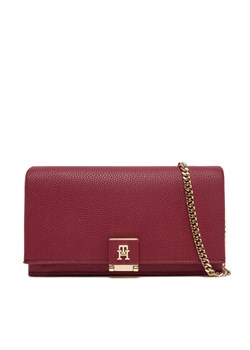 Tommy Hilfiger Torebka Th Her Flap W/Chain AW0AW17403 Czerwony ze sklepu MODIVO w kategorii Kopertówki - zdjęcie 182676034