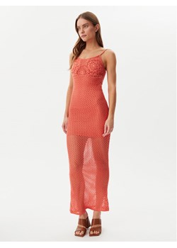 Guess Sukienka letnia E5GK07 Z3N30 Koralowy Regular Fit ze sklepu MODIVO w kategorii Sukienki - zdjęcie 182676120