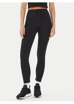adidas Legginsy Lounge Ribbed IP2281 Czarny Slim Fit ze sklepu MODIVO w kategorii Spodnie damskie - zdjęcie 182676160