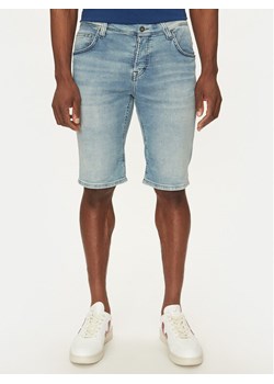 Mustang Szorty jeansowe Chicago 1012672 Niebieski Slim Fit ze sklepu MODIVO w kategorii Spodenki męskie - zdjęcie 182676194
