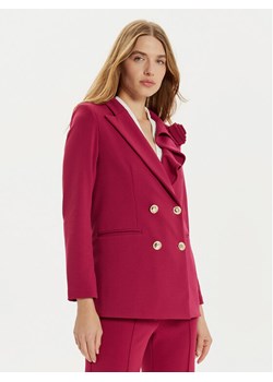Rinascimento Marynarka CFC0121326003 Bordowy Regular Fit ze sklepu MODIVO w kategorii Marynarki damskie - zdjęcie 182676224