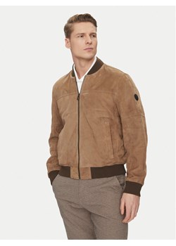 JOOP! Kurtka skórzana 17 Pios 80000774 Beżowy Regular Fit ze sklepu MODIVO w kategorii Kurtki męskie - zdjęcie 182676244