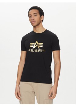 Alpha Industries T-Shirt Basic 100501 Czarny Regular Fit ze sklepu MODIVO w kategorii T-shirty męskie - zdjęcie 182676273