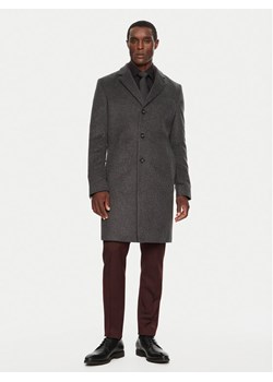 Boss Płaszcz wełniany H-Hyde 50525739 Szary Slim Fit - id: 0000304238628 - marki BOSS HUGO BOSS - 182676414 Boss Płaszcz wełniany H-Hyde 50525739 Szary Slim Fit ze sklepu MODIVO w kategorii Płaszcze męskie - zdjęcie 182676414