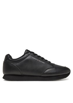 Tommy Hilfiger Sneakersy Lo Runner Pu Mix FM0FM05419 Czarny ze sklepu MODIVO w kategorii Buty sportowe męskie - zdjęcie 182676532
