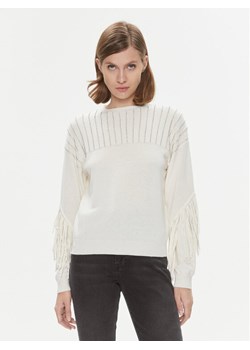 Pinko Sweter Libellula 102082 A19L Écru Regular Fit ze sklepu MODIVO w kategorii Swetry damskie - zdjęcie 182676641