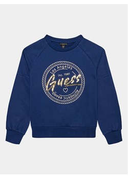 Guess Bluza J3YQ08 KA6R4 Granatowy Regular Fit ze sklepu MODIVO w kategorii Bluzy chłopięce - zdjęcie 182676902