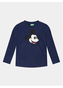 United Colors Of Benetton Bluzka 3096C10G0 Granatowy Regular Fit ze sklepu MODIVO w kategorii T-shirty chłopięce - zdjęcie 182676964