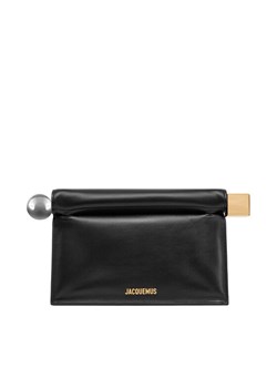 JACQUEMUS Torebka La Pochette Rond Carre 24E233BA356-3171 Czarny ze sklepu MODIVO w kategorii Kopertówki - zdjęcie 182677071