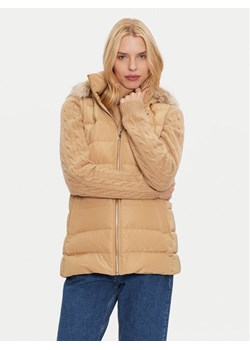 Tommy Hilfiger Bezrękawnik Heritage WW0WW43634 Beżowy Regular Fit ze sklepu MODIVO w kategorii Kamizelki damskie - zdjęcie 182677073