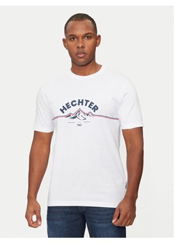 Hechter Paris T-Shirt 75014 142919 Biały Regular Fit ze sklepu MODIVO w kategorii T-shirty męskie - zdjęcie 182677243