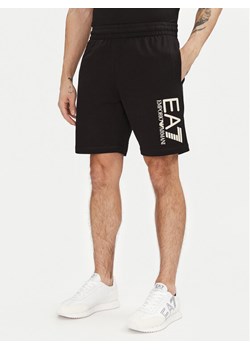 EA7 Emporio Armani Szorty sportowe 7M000232 AF13512 MC156 Czarny Regular Fit ze sklepu MODIVO w kategorii Spodenki męskie - zdjęcie 182677561