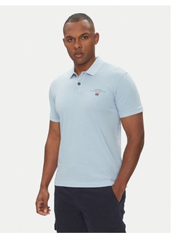 Napapijri Polo Elbas NP0A4GB4 Błękitny Regular Fit - id: 0000305102836 - marki Napapijri - 182677572 Napapijri Polo Elbas NP0A4GB4 Błękitny Regular Fit ze sklepu MODIVO w kategorii T-shirty męskie - zdjęcie 182677572