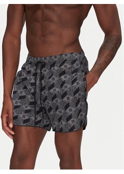 HUGO Szorty kąpielowe Rik 50533795 Szary Regular Fit ze sklepu MODIVO w kategorii Kąpielówki - zdjęcie 182677601