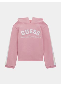 Guess Bluza K4RQ05 KC3M0 Różowy Regular Fit ze sklepu MODIVO w kategorii Bluzy dziewczęce - zdjęcie 182677733