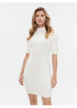 Morgan Sukienka dzianinowa 232-RMORIK Écru Slim Fit ze sklepu MODIVO w kategorii Sukienki - zdjęcie 182677753