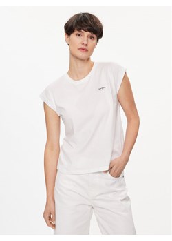 Pepe Jeans T-Shirt Lory PL505853 Biały Regular Fit ze sklepu MODIVO w kategorii Bluzki damskie - zdjęcie 182677823