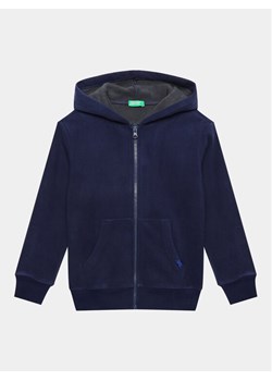 United Colors Of Benetton Bluza 3H6RC502L Granatowy Regular Fit ze sklepu MODIVO w kategorii Bluzy chłopięce - zdjęcie 182677861