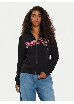 Guess Jeans Bluza W4BQ03 KC811 Czarny Regular Fit ze sklepu MODIVO w kategorii Bluzy damskie - zdjęcie 182677923