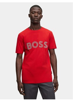 Boss T-Shirt TeeBOSSRete 50495719 Czerwony Regular Fit ze sklepu MODIVO w kategorii T-shirty męskie - zdjęcie 182678070