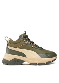Puma Sneakersy Cassia Via Mid 391309 07 Khaki ze sklepu MODIVO w kategorii Buty sportowe damskie - zdjęcie 182678153