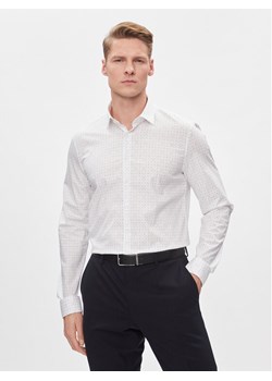 Calvin Klein Koszula K10K112298 Biały Slim Fit ze sklepu MODIVO w kategorii Koszule męskie - zdjęcie 182678191