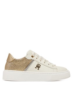 Tommy Hilfiger Sneakersy Low Cut Lace-Up Sneaker T4A9-33935-1281 M Biały ze sklepu MODIVO w kategorii Trampki dziecięce - zdjęcie 182678194