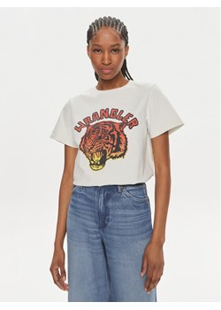 Wrangler T-Shirt 112350282 Biały Regular Fit ze sklepu MODIVO w kategorii Bluzki damskie - zdjęcie 182678263