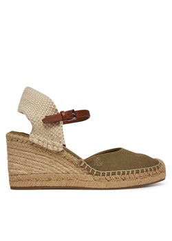 LAUREN RALPH LAUREN Espadryle Robby 802966885001 Khaki ze sklepu MODIVO w kategorii Espadryle damskie - zdjęcie 182678393
