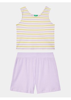 United Colors Of Benetton Komplet top i spodenki 3NVVCK008 Kolorowy Regular Fit ze sklepu MODIVO w kategorii Komplety dziewczęce - zdjęcie 182678452