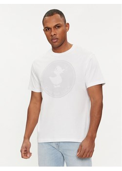 Save The Duck T-Shirt DT1716M BESY18 Biały Regular Fit ze sklepu MODIVO w kategorii T-shirty męskie - zdjęcie 182678640